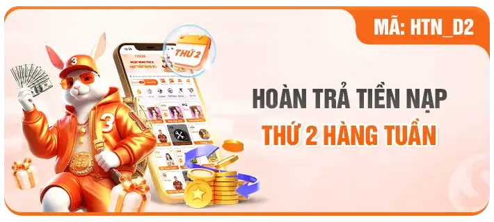 Sc88a2 Hoàn trả tiền nạp mỗi thứ 2 hàng tuần